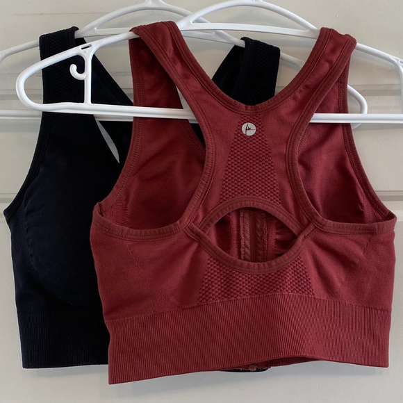 90 Degree by Reflex 2 Pack Full Zip Seamless Bra - Picture 2 of 7